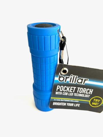 BRILLAR DURABLE POCKET TORCH WITH COB LED TECHNOLOGY