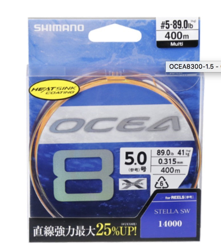 SHIMANO OCEA 8 400M BRAID – Anglers Fishing World