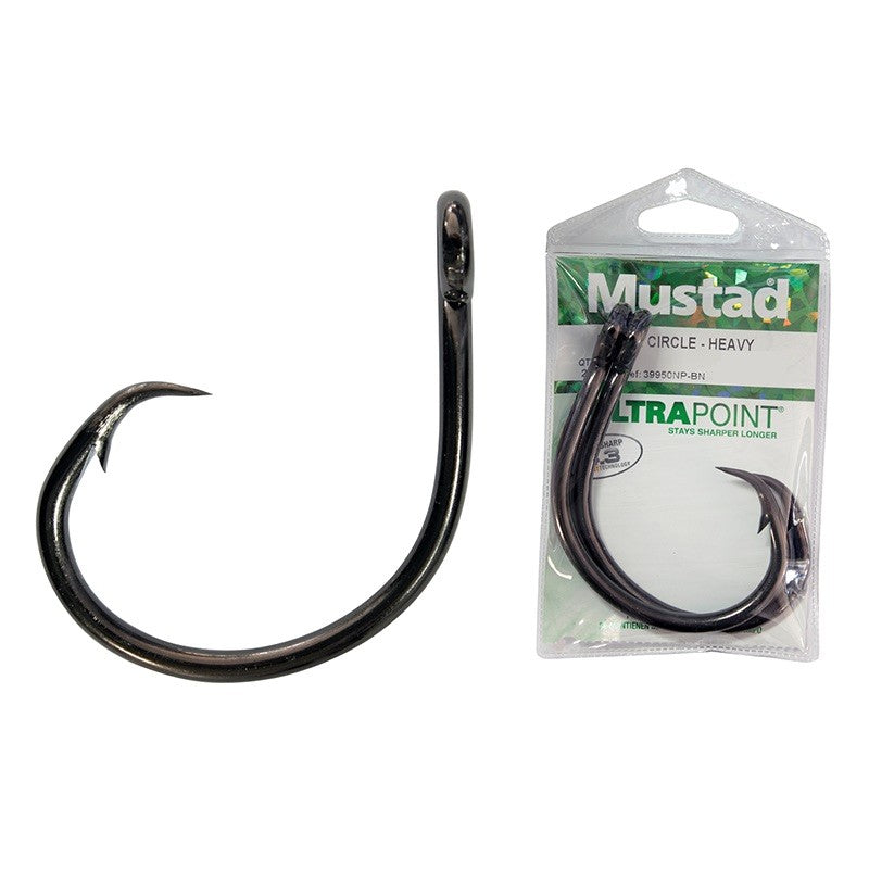 2 Pack Mustad 39943BLN-120 Ultra Point Size 12/0 4X Strong Demon Circle  Hook 