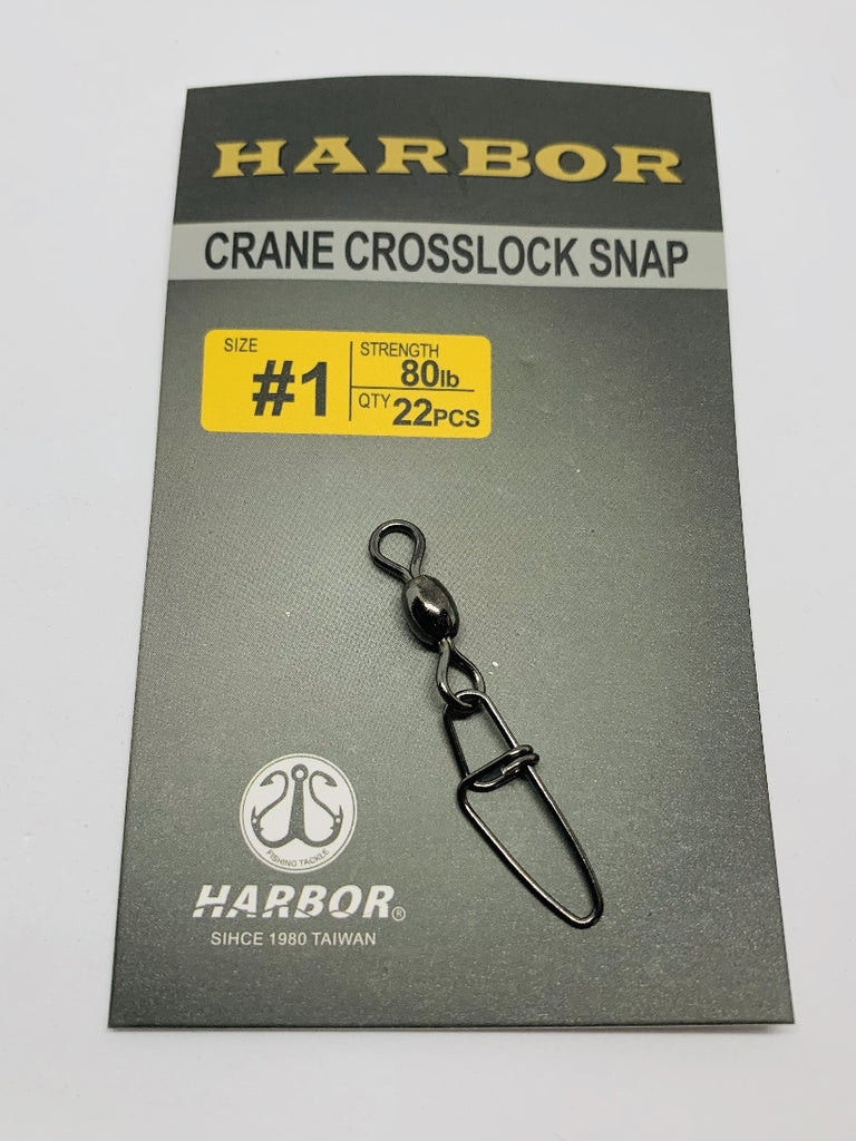 HARBOR CRANE CROSSLOCK SNAP SIZE 3/0 120LB 14PCS